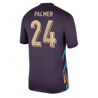 Maglia Calcio Inghilterra Cole Palmer #24 Seconda Divisa Europei 2024 Manica Corta